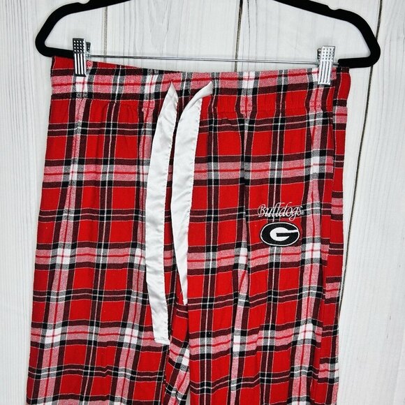 Georgia (UGA) Bulldogs Pajama Pants Sideline Apparel Red Plaid Women's Sz M - Picture 3 of 8